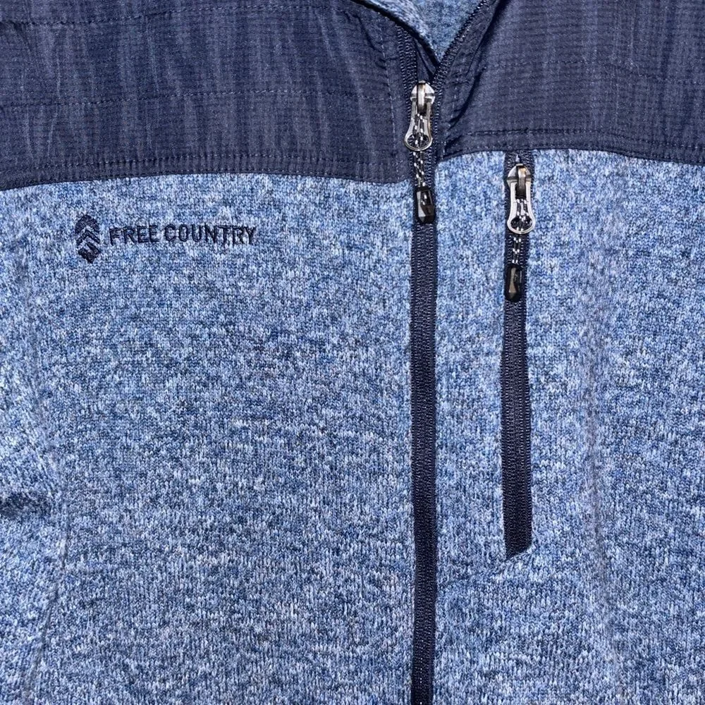 Free country Men's Blue Jacket. Size XL.